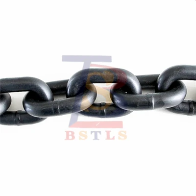 উচ্চ মানের কালো প্রলিপ্ত G80 খাদ ইস্পাত উত্তোলন চেইন